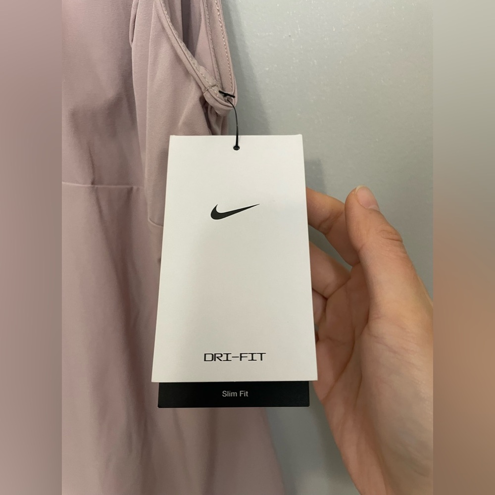 Nike Dri-FIT Bliss Women's Training Dress, Diffused Taupe/Clear, XS - Picture 9 of 10